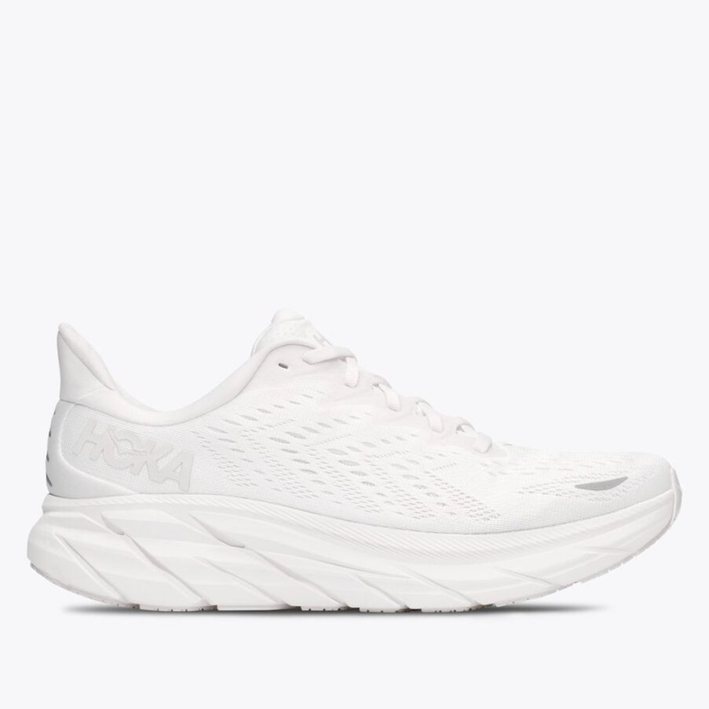 White Hoka Clifton 8